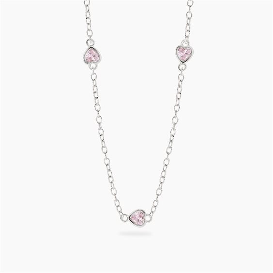 Collana Mabina Bambino Petit Cœur in Argento Zircone 553867 - 553867